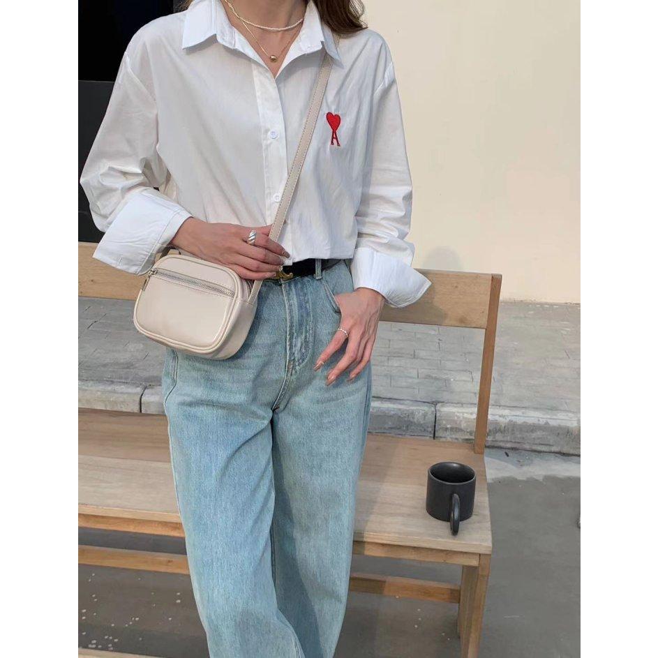 VENUSY｜正韓 - 韓國女裝｜斜背拉鍊小方圓包-細節圖3