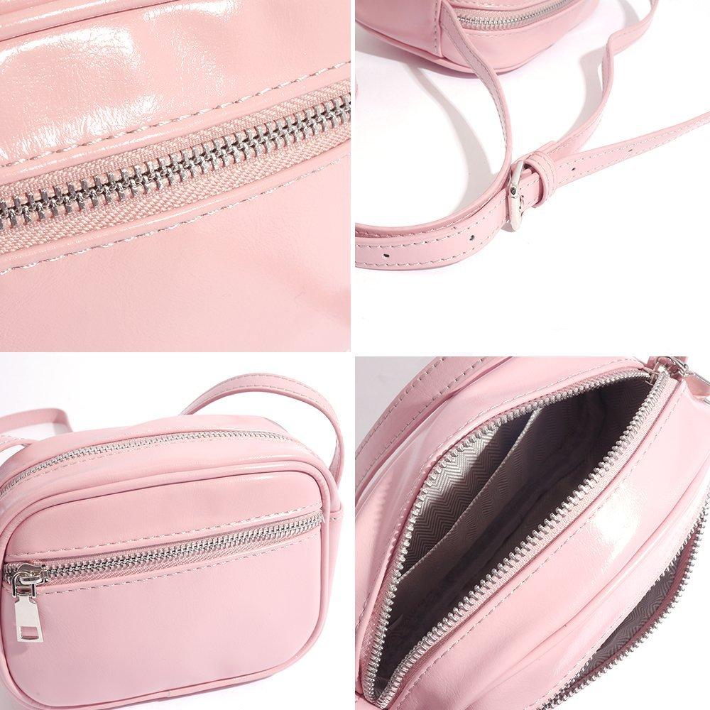 VENUSY｜正韓 - 韓國女裝｜斜背拉鍊小方圓包-細節圖8