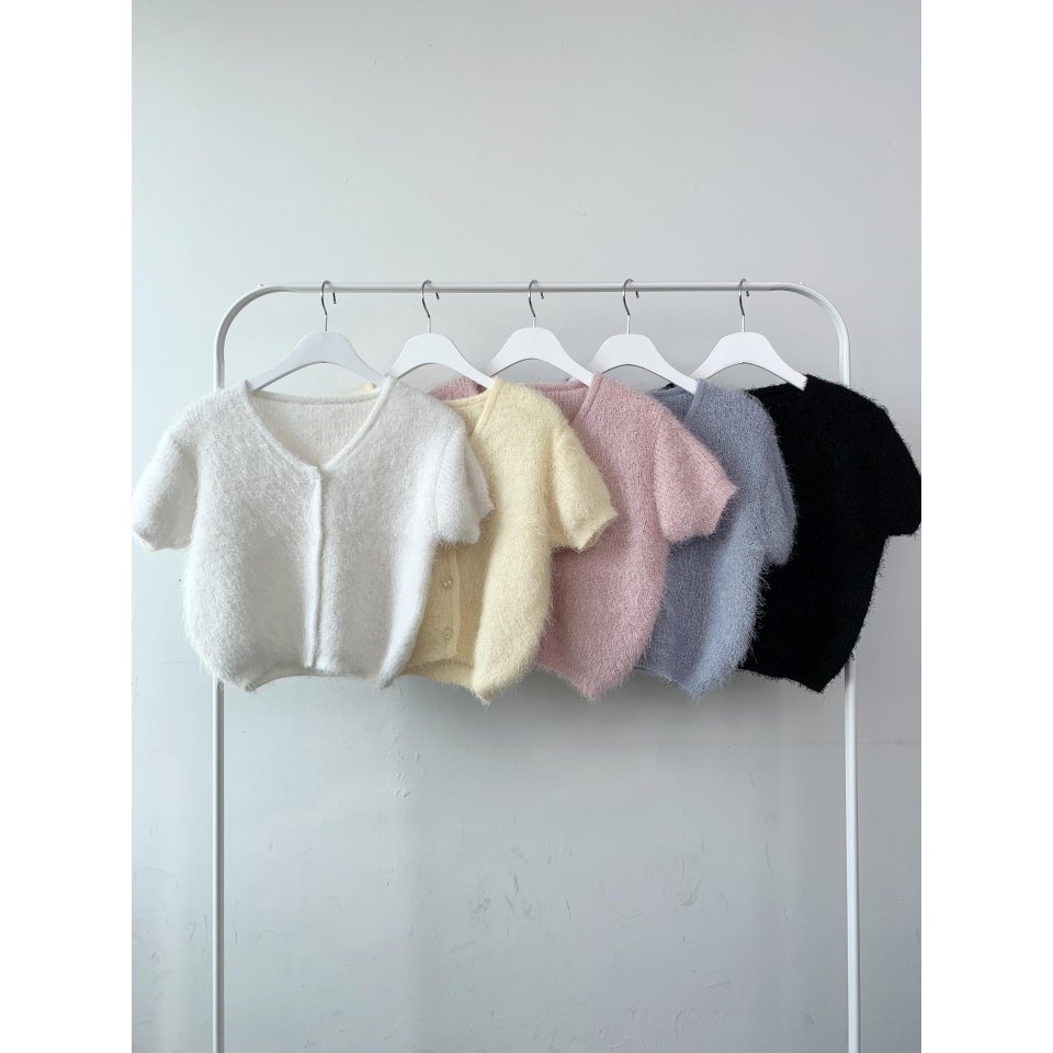 VENUSY｜正韓 - 韓國女裝｜春季新品短袖針織小外套-細節圖8