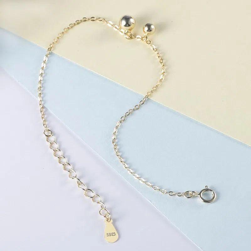 VENUSYS925純銀｜簡約百搭圓珠手鏈-細節圖4