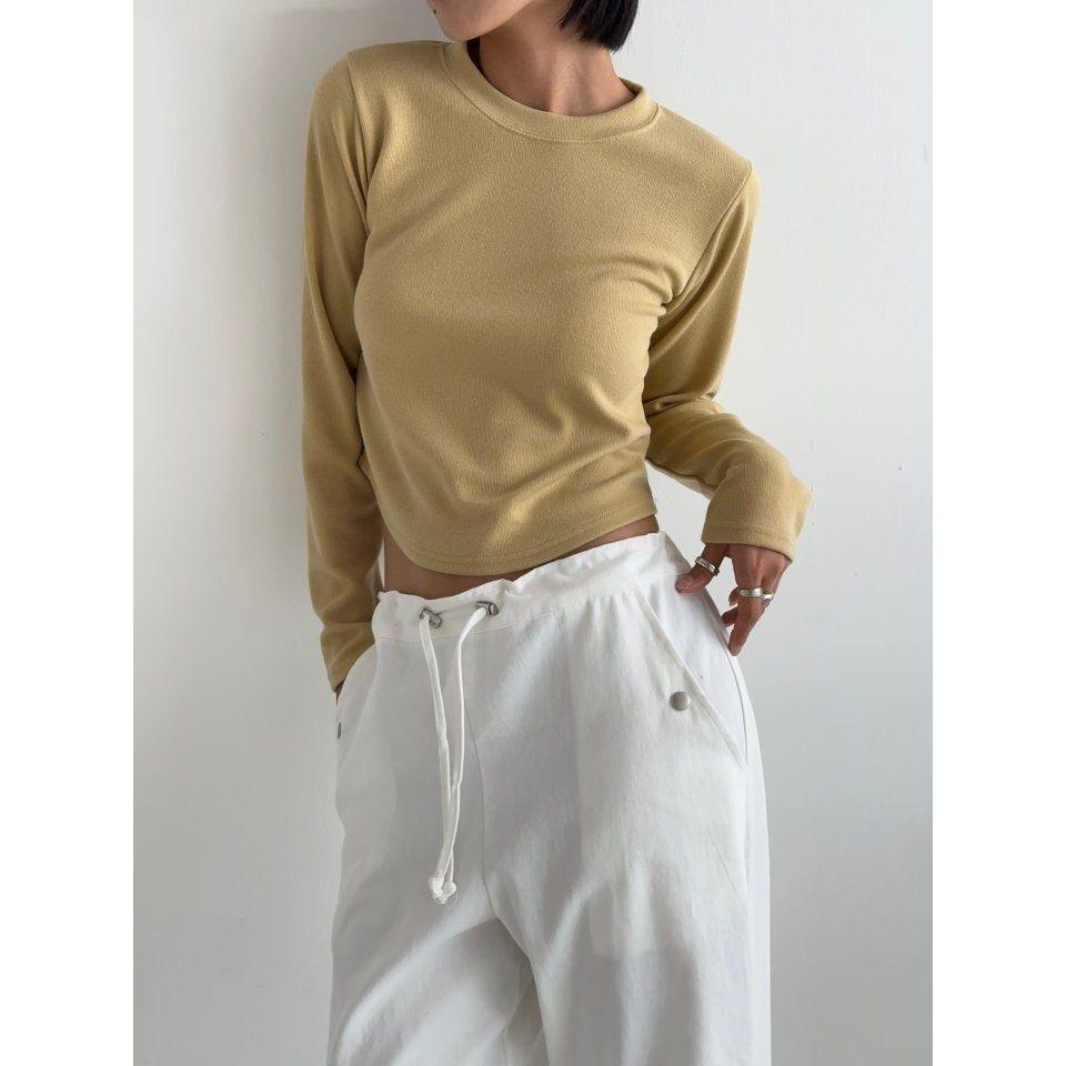 VENUSY．正韓 - 韓國女裝｜馬卡龍長袖T恤 韓國T恤-細節圖2