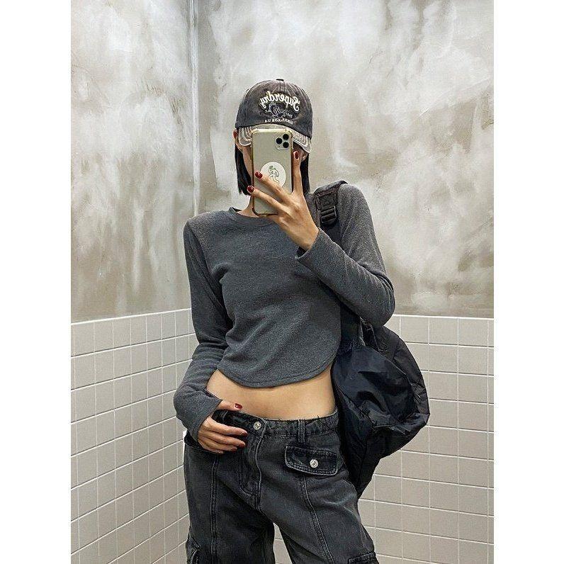 VENUSY．正韓 - 韓國女裝｜馬卡龍長袖T恤 韓國T恤-細節圖6