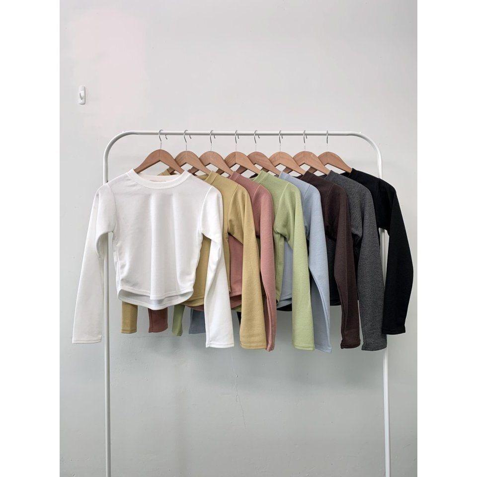 VENUSY．正韓 - 韓國女裝｜馬卡龍長袖T恤 韓國T恤-細節圖8