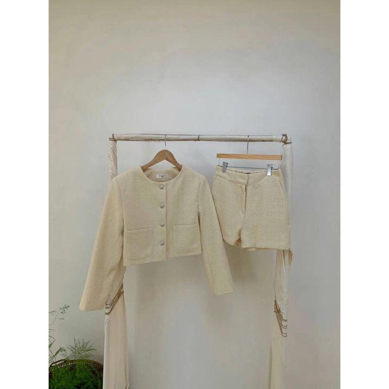 VENUSY．正韓 - 韓國女裝｜小香風外套 連結處加購短褲-細節圖8