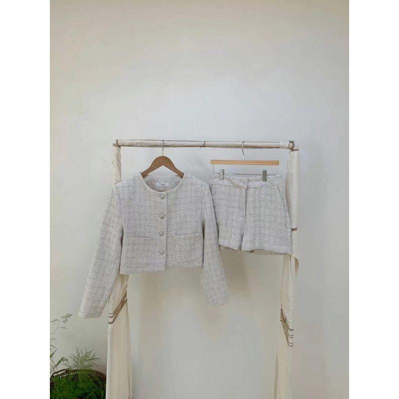 VENUSY．正韓 - 韓國女裝｜小香風外套 連結處加購短褲-細節圖9