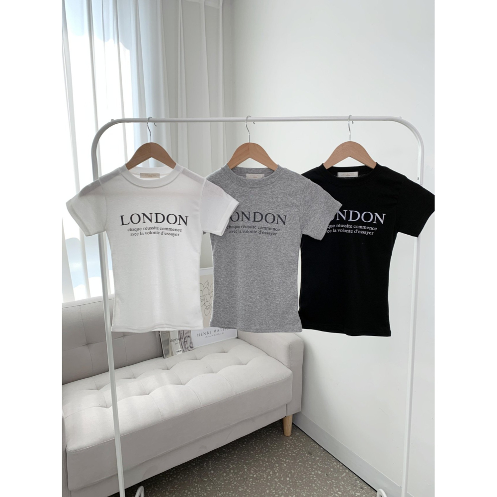 VENUSY｜ 夏季新品 韓國女裝｜緊身倫敦圓領T恤 韓國T恤 小性感貼身上衣-細節圖5