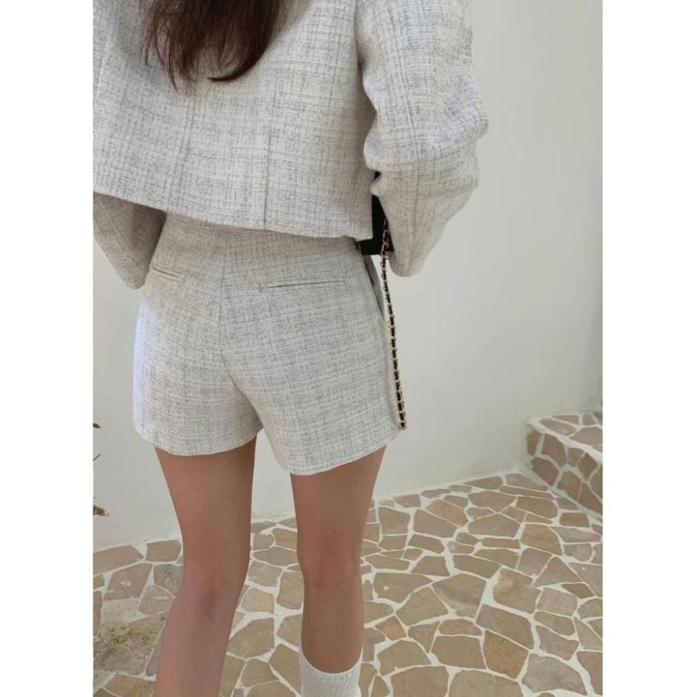 VENUSY．正韓 - 韓國女裝｜小香風短褲 連結處加購外套-細節圖4