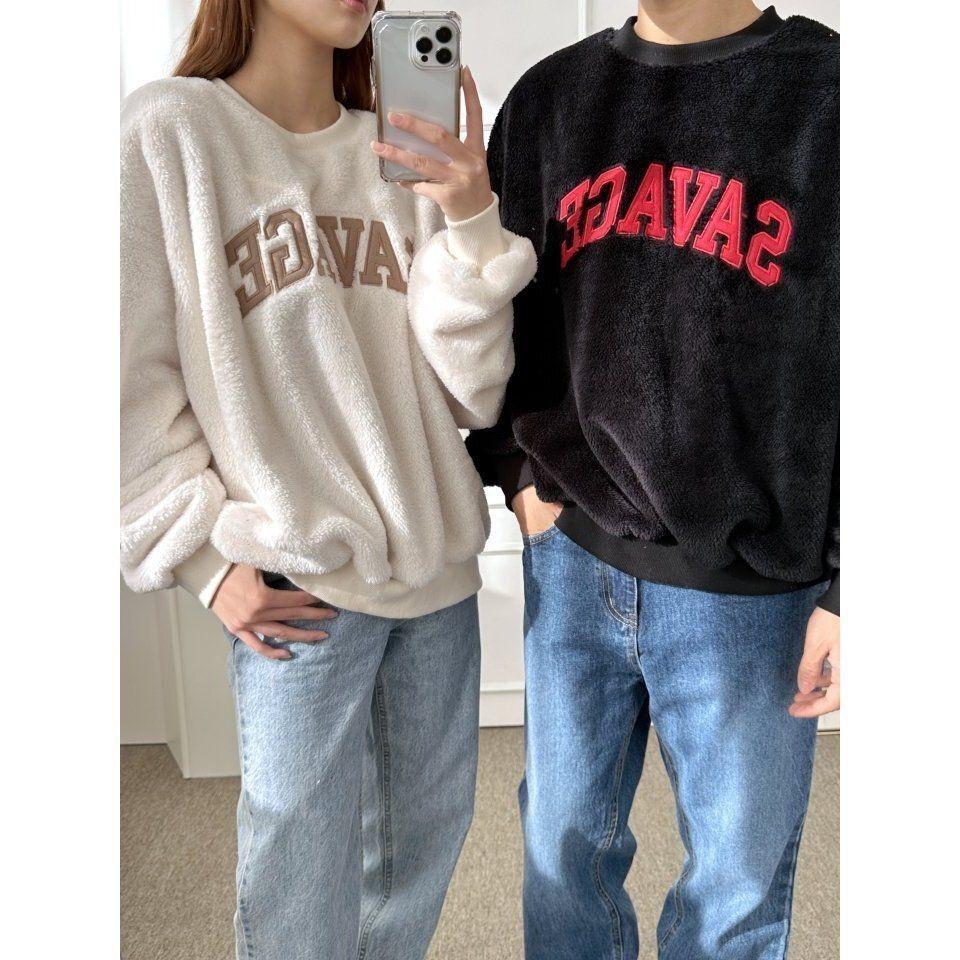 VENUSY．正韓 - 韓國女裝｜ Savage大學T 野蠻字母大學T-細節圖7