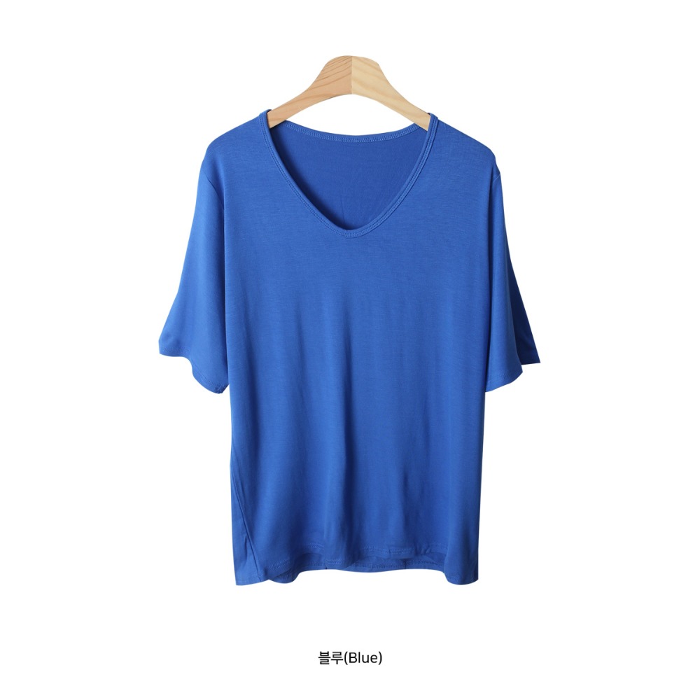 VENUSY｜ 韓國女裝｜V領休閒T恤 韓國T恤-規格圖10
