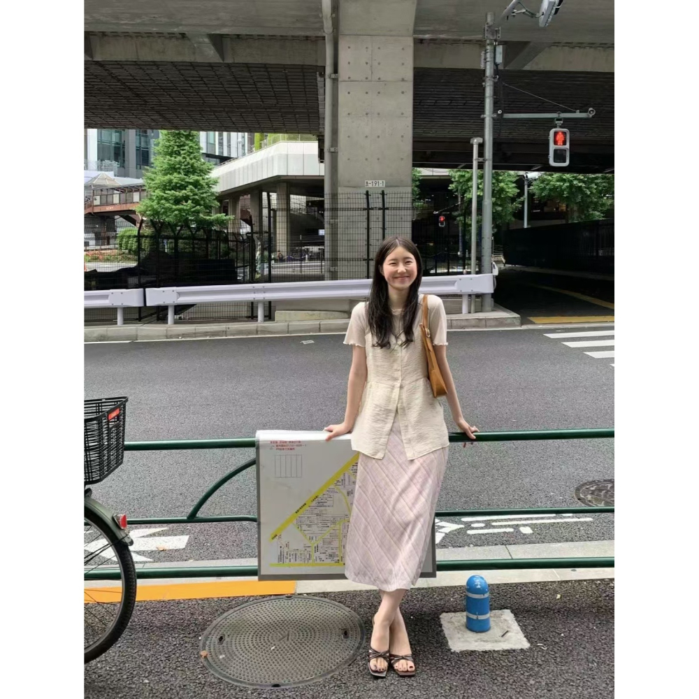 VENUSY｜ 韓國女裝｜天絲透光無袖襯衫 韓國襯衫-細節圖4