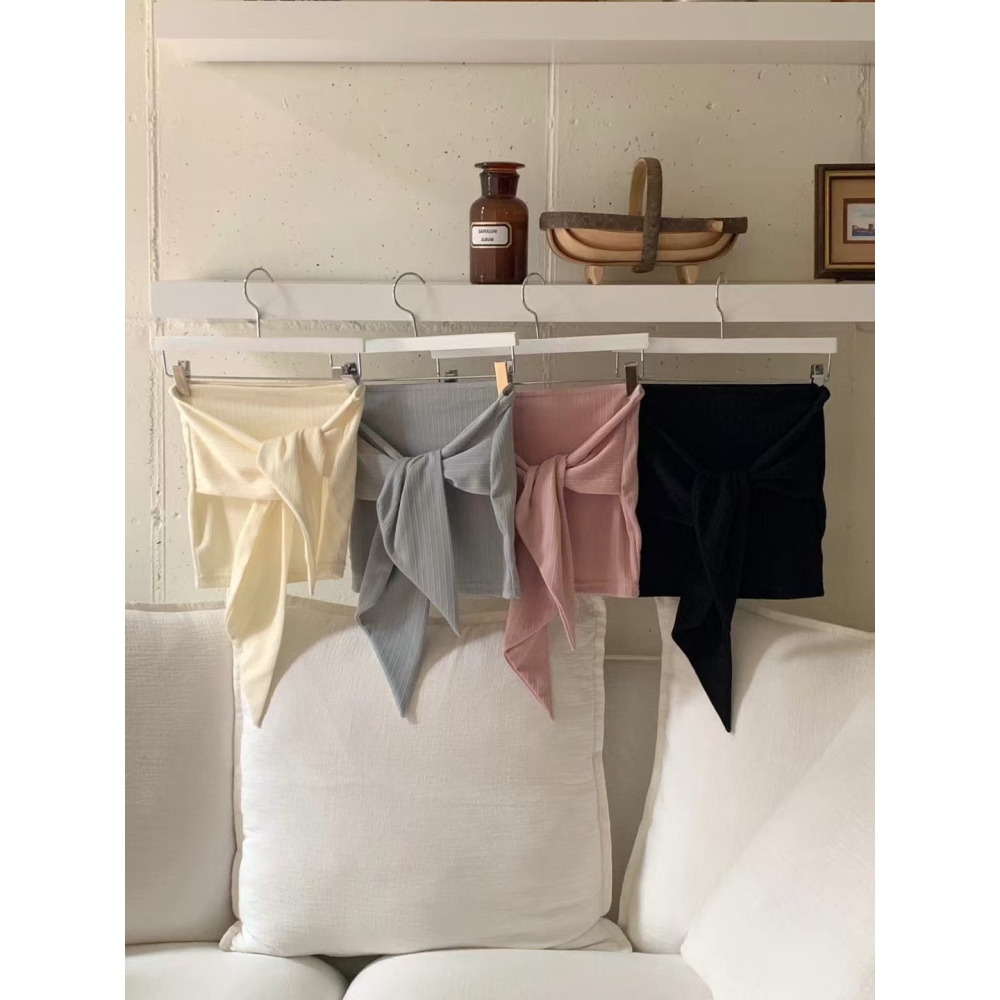 VENUSY｜ 韓國女裝｜緞帶平口無袖背心-細節圖11