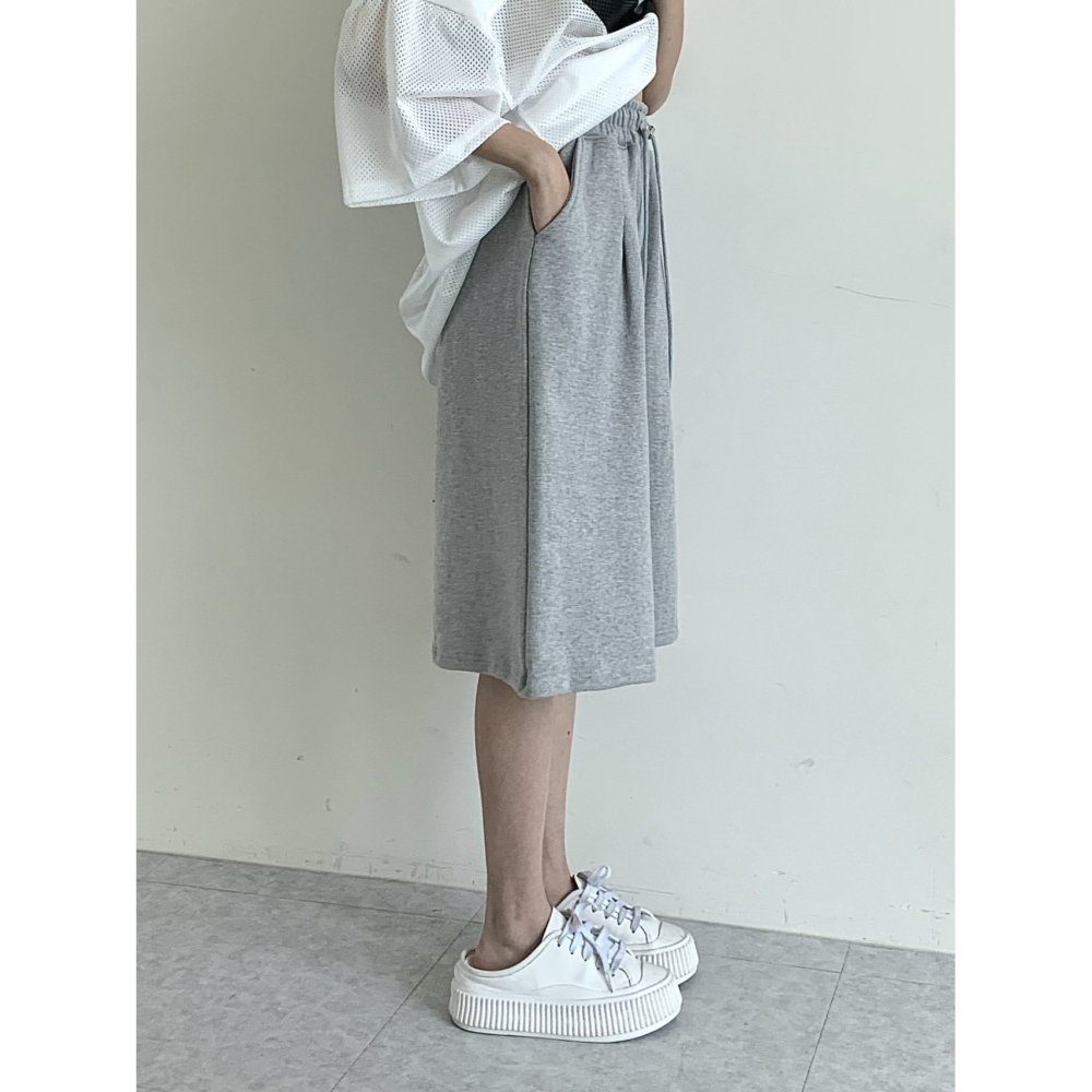 VENUSY｜ 韓國女裝｜純棉嘻哈7分運動寬褲-細節圖7