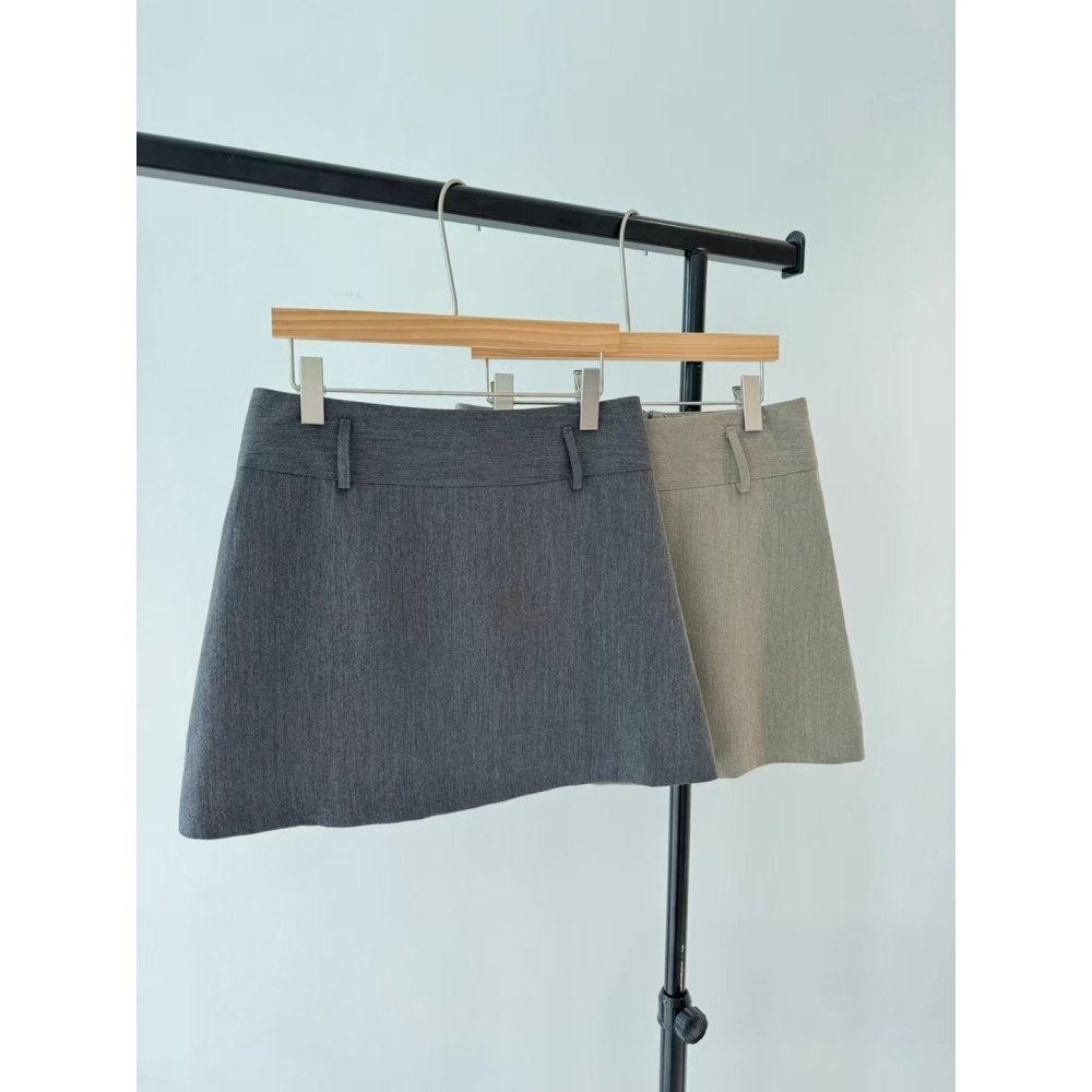 VENUSY｜ 韓國女裝｜顯瘦A字短裙 迷你裙-細節圖7