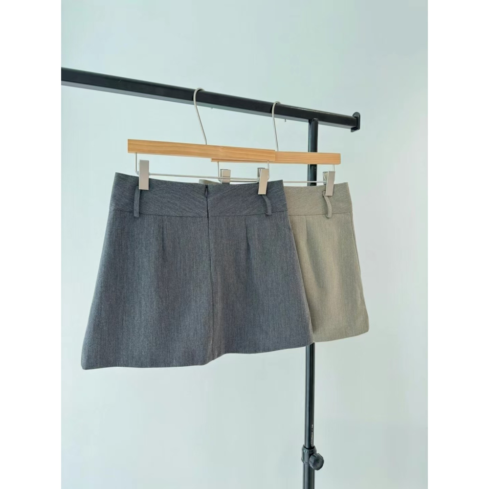 VENUSY｜ 韓國女裝｜顯瘦A字短裙 迷你裙-細節圖8