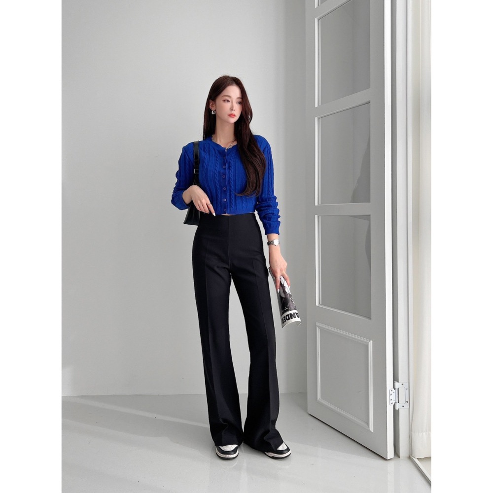 ［現貨］VENUSY｜ 韓國女裝｜微喇叭修身西裝褲-細節圖6