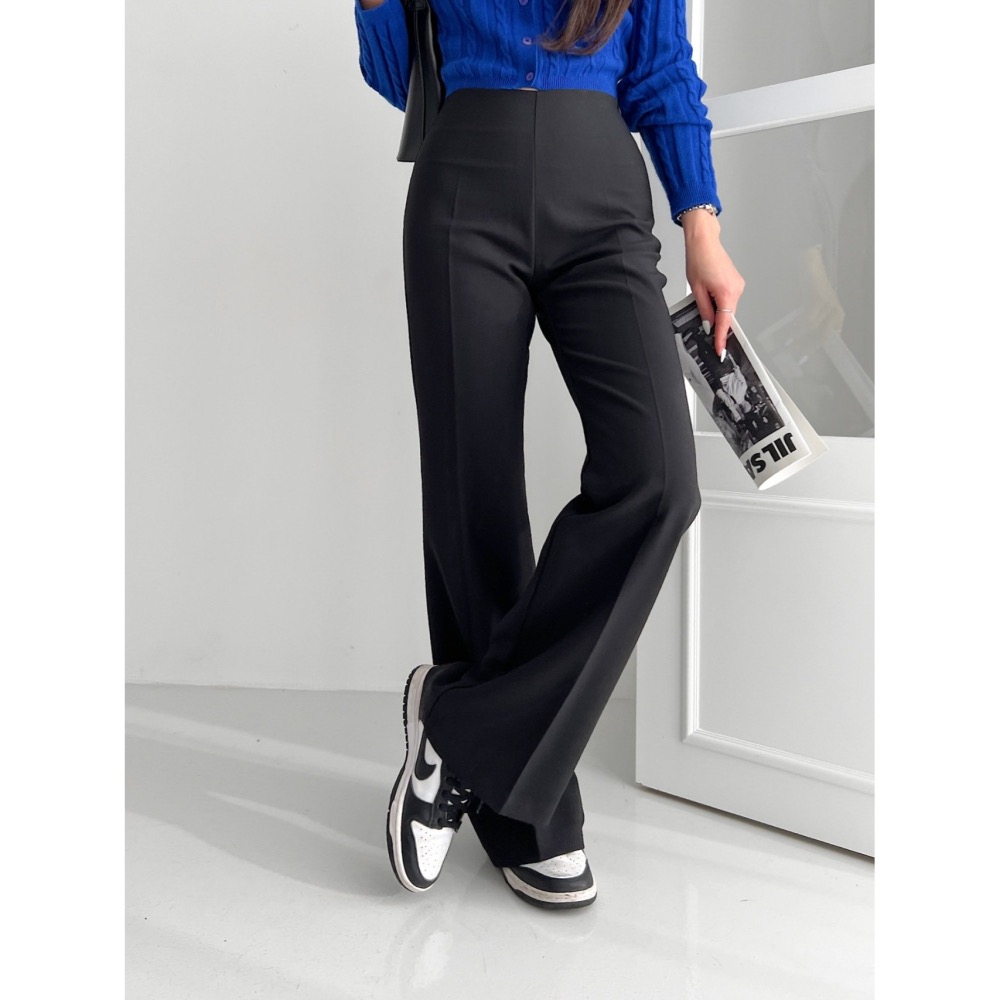 ［現貨］VENUSY｜ 韓國女裝｜微喇叭修身西裝褲-細節圖9