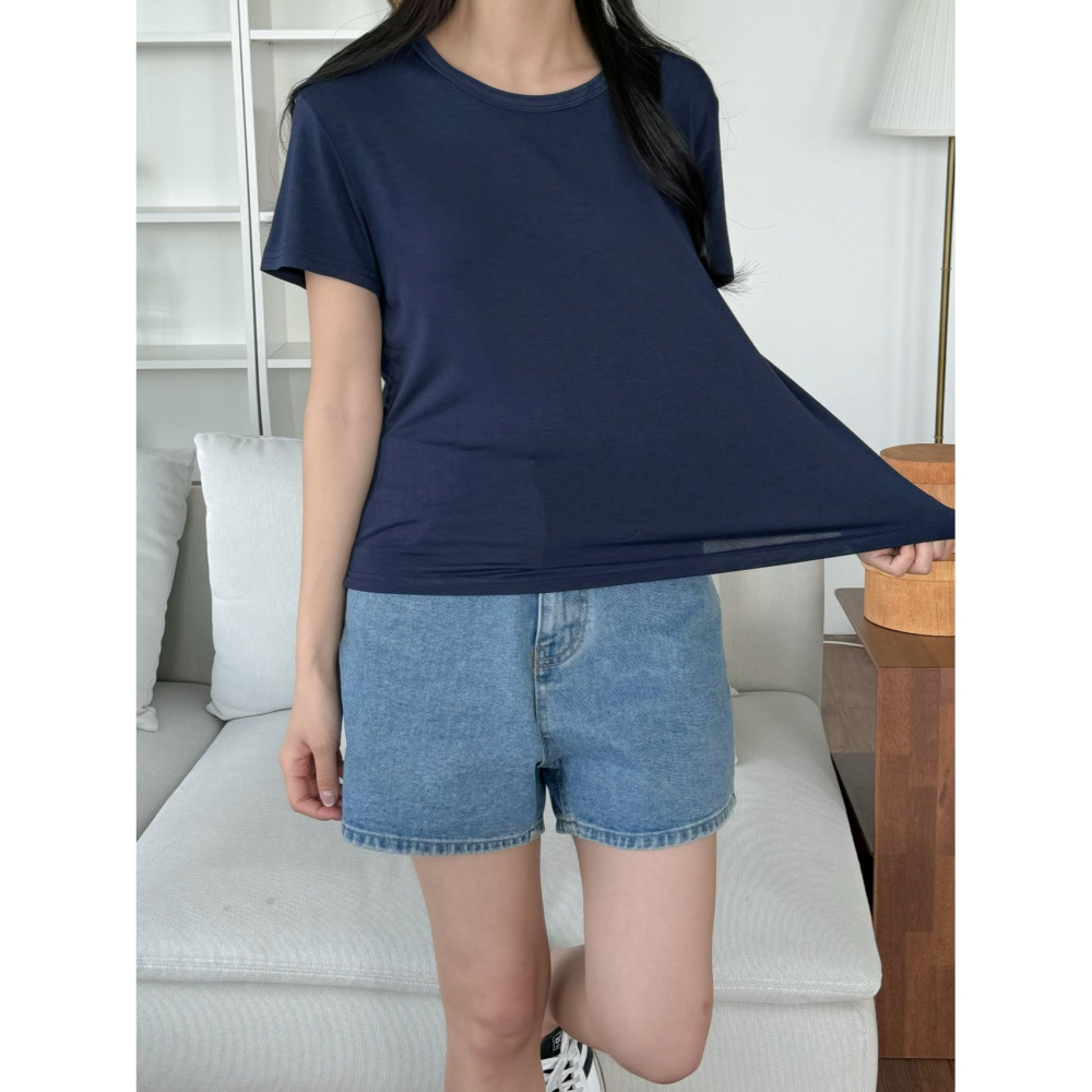 VENUSY｜ 韓國女裝｜清涼透氣短袖T恤 韓國T恤-細節圖5