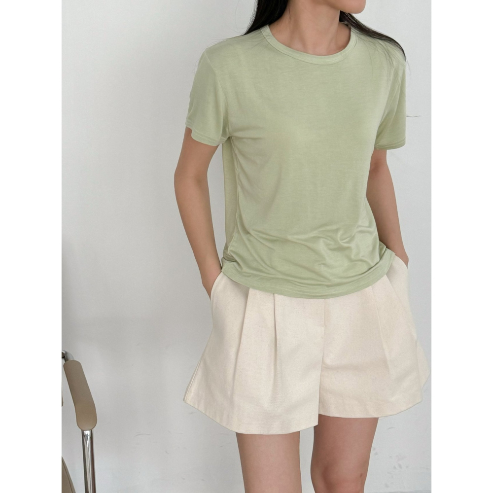 VENUSY｜ 韓國女裝｜清涼透氣短袖T恤 韓國T恤-細節圖7