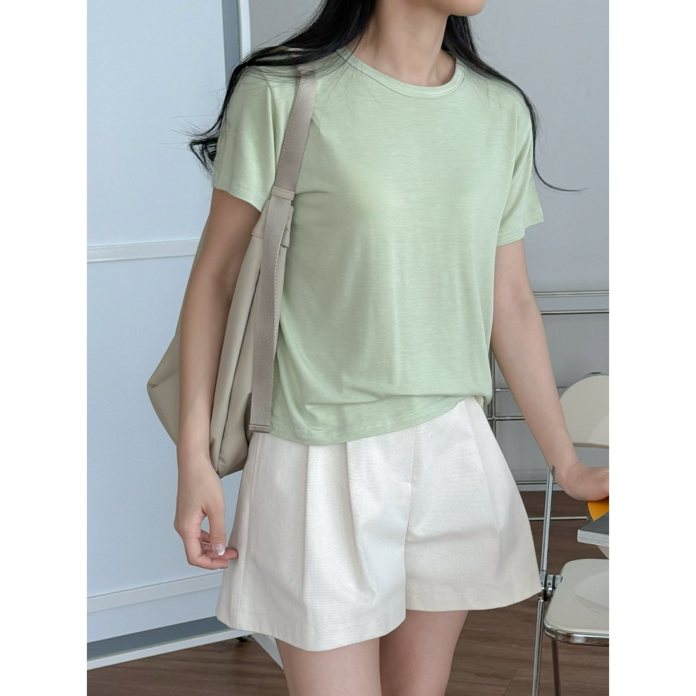 VENUSY｜ 韓國女裝｜清涼透氣短袖T恤 韓國T恤-細節圖8