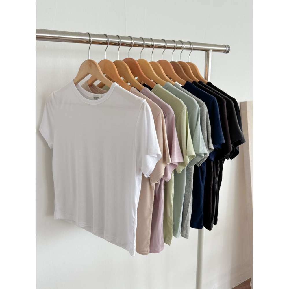 VENUSY｜ 韓國女裝｜清涼透氣短袖T恤 韓國T恤-細節圖9