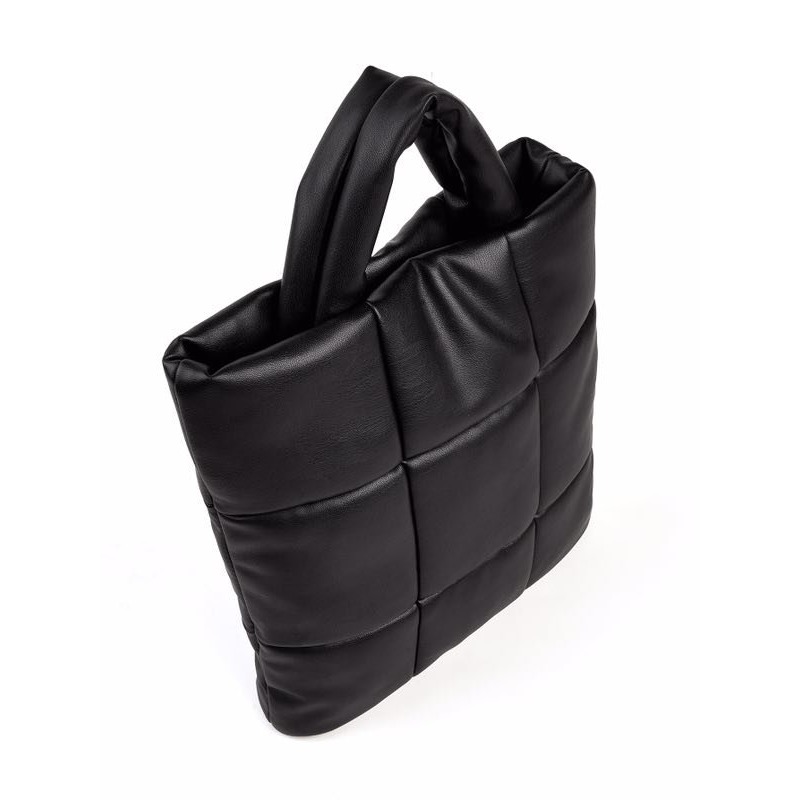 VENUSY｜ 韓國女裝｜方形絎縫手提包 正方格斜背包-細節圖2