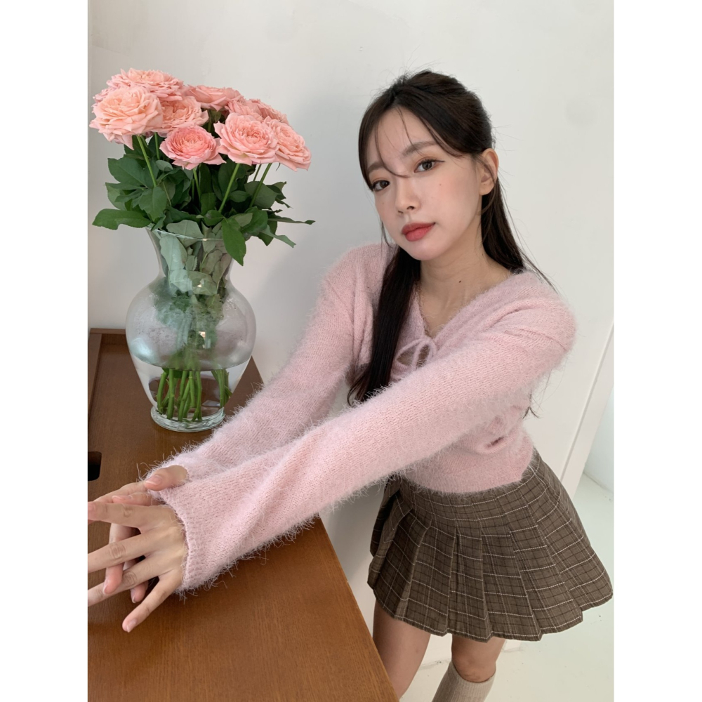 VENUSY｜ 6色☻韓國女裝｜針織無袖背心-細節圖2