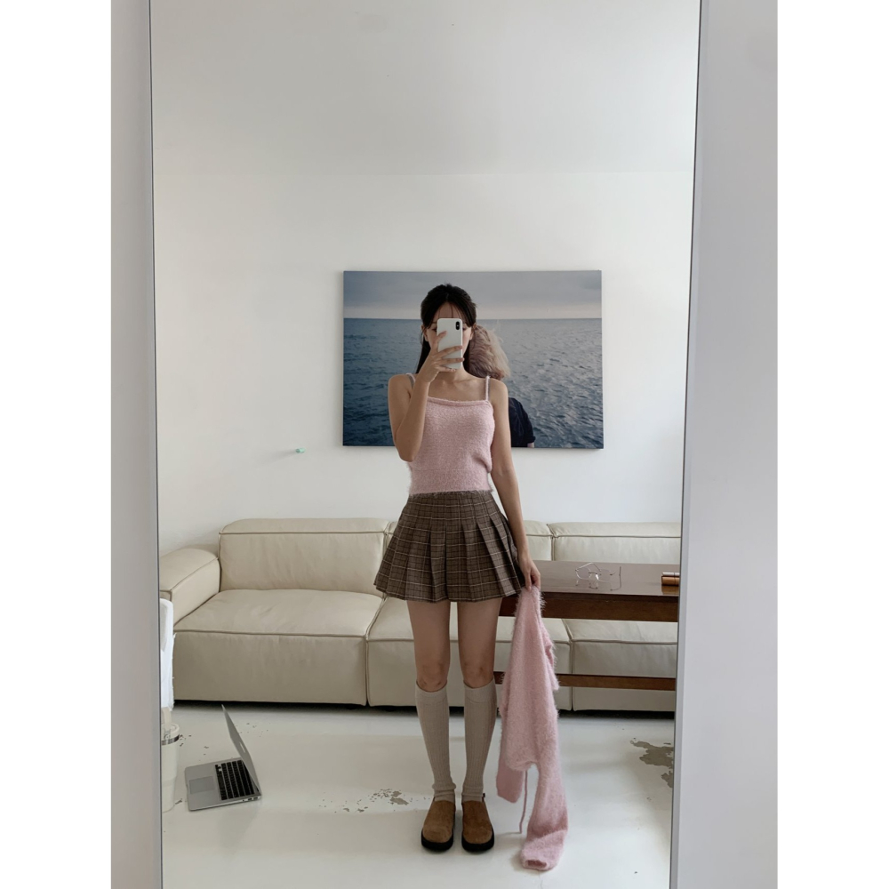 VENUSY｜ 6色☻韓國女裝｜針織無袖背心-細節圖3