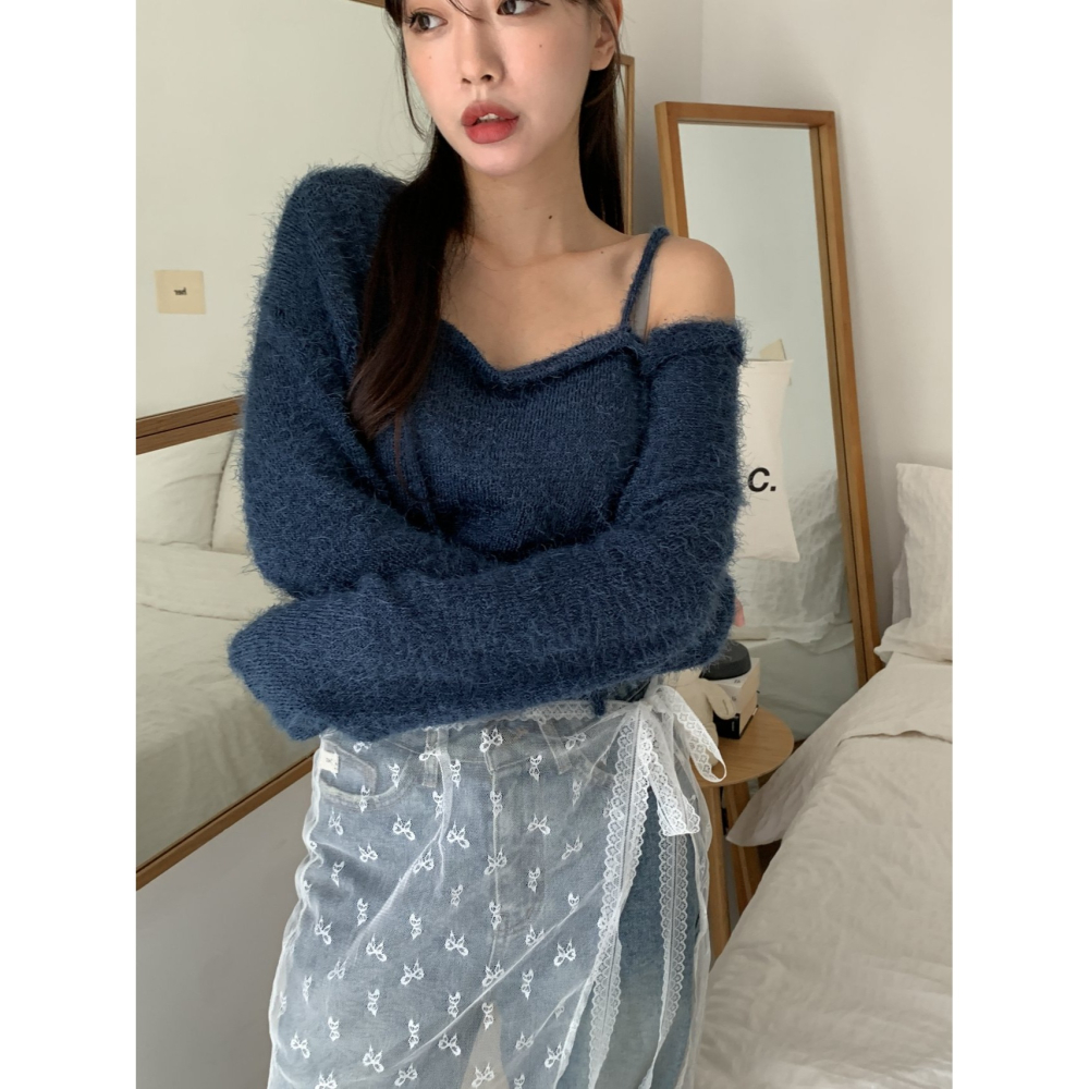 VENUSY｜ 6色☻韓國女裝｜針織無袖背心-細節圖4