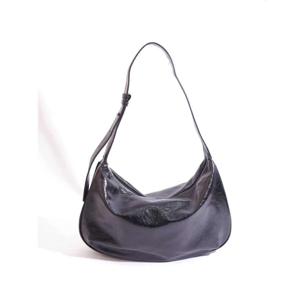 VENUSY｜ 韓國女裝｜半月側背大包 半月形肩背包 單肩包-規格圖10