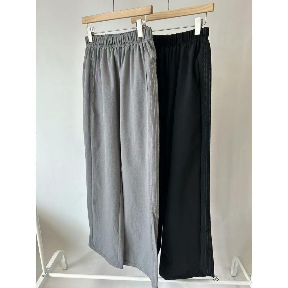 VENUSY｜ 韓國女裝｜尼龍休閒套裝 街舞 長袖寬鬆上衣 拉繩長褲-細節圖9