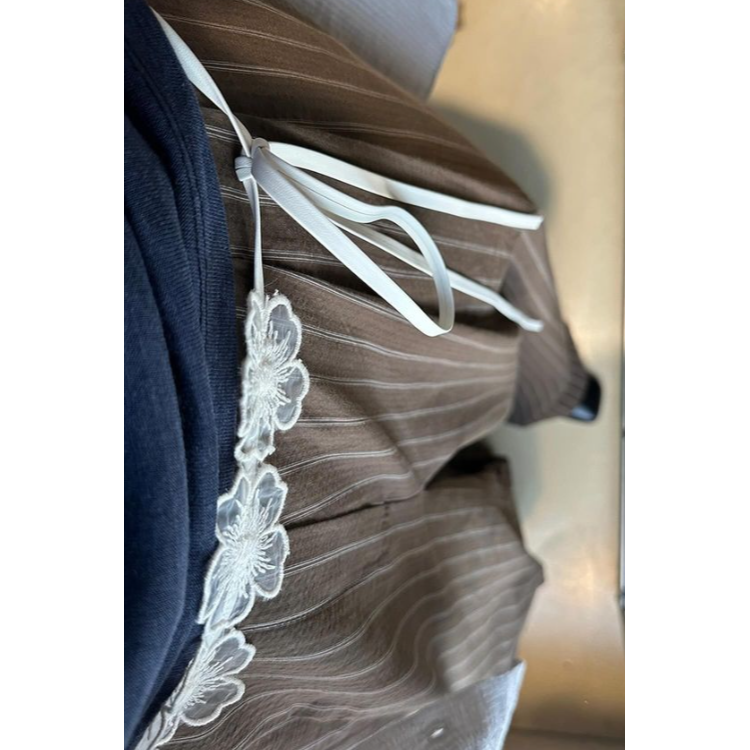 VENUSY｜ 極酷甜美風☻ 韓國女裝｜皮革蕾絲花朵腰帶 皮帶-細節圖9