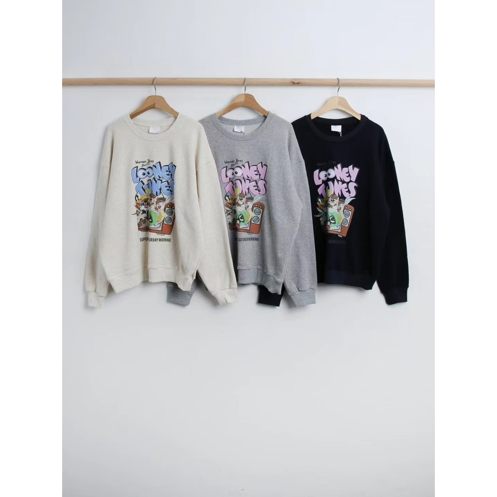 VENUSY｜ 迪士尼正版✔ 韓國女裝｜純棉Looney Tunes大學T-細節圖9