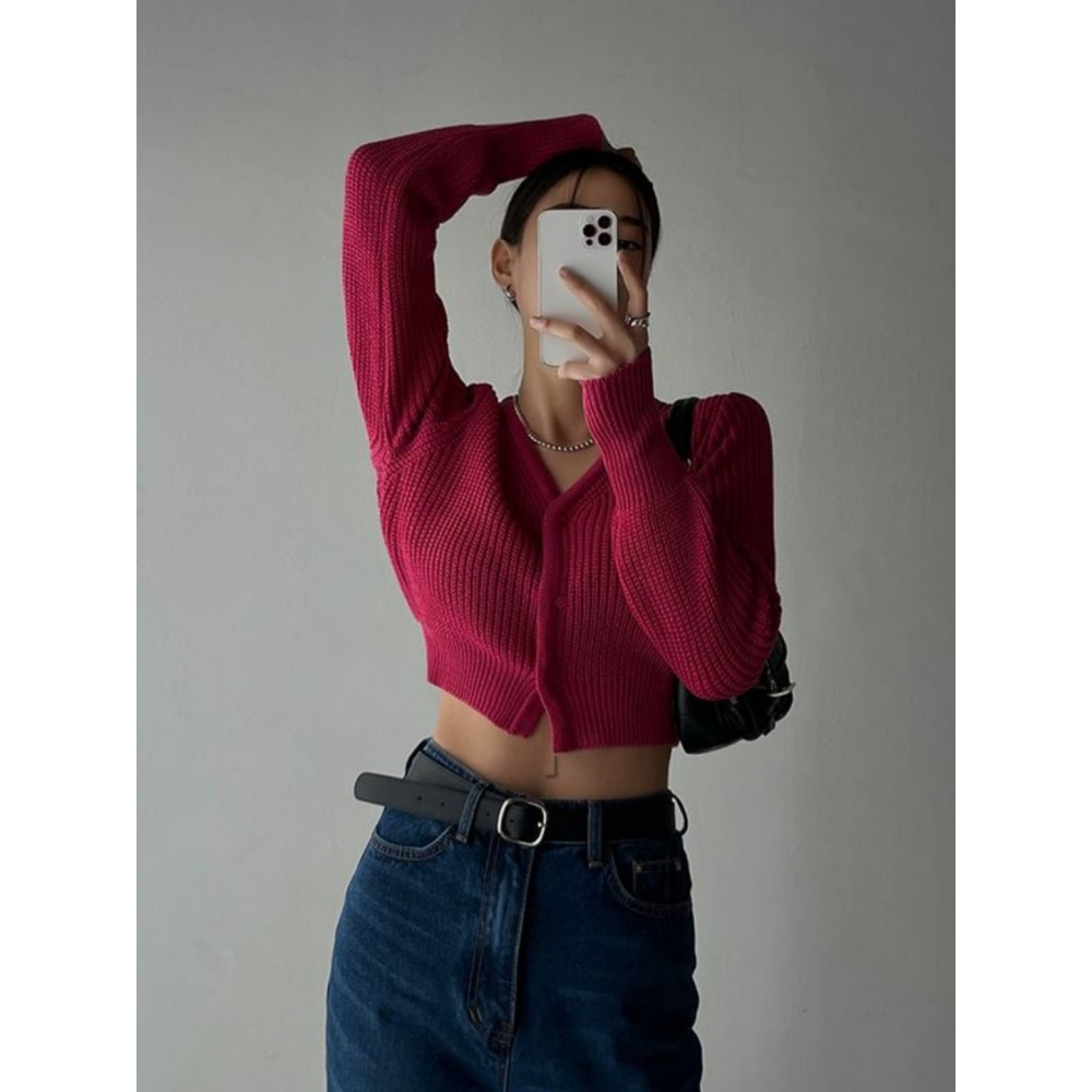 VENUSY｜ 韓國女裝｜短版針織小外套-細節圖6