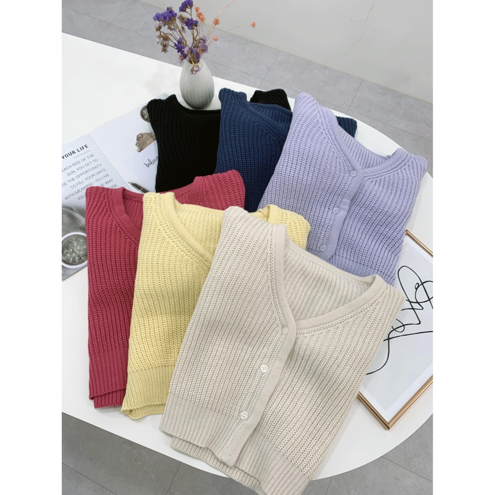 VENUSY｜ 韓國女裝｜短版針織小外套-細節圖8