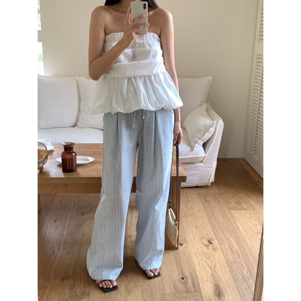 [換季優惠 售完斷貨] VENUSY｜ 甜美俏皮✔ 韓國女裝｜平口澎澎背心-細節圖6