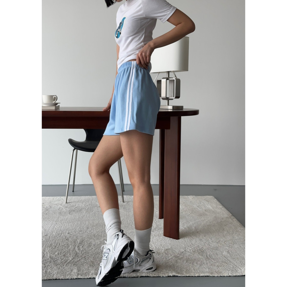 VENUSY｜ 歐逆實穿♥︎ 顯瘦短褲☻ 韓國女裝｜線條運動短褲-細節圖6