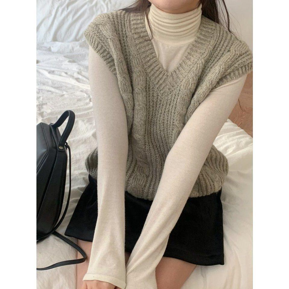 VENUSY．正韓 - 韓國女裝｜八字扭紋背心-細節圖7