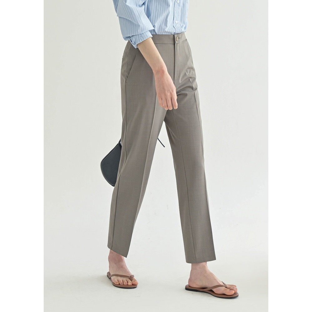 [現貨 24H] VENUSY｜正韓🇰🇷 - 韓國女裝｜涼感直筒九分西褲 小個子-細節圖4