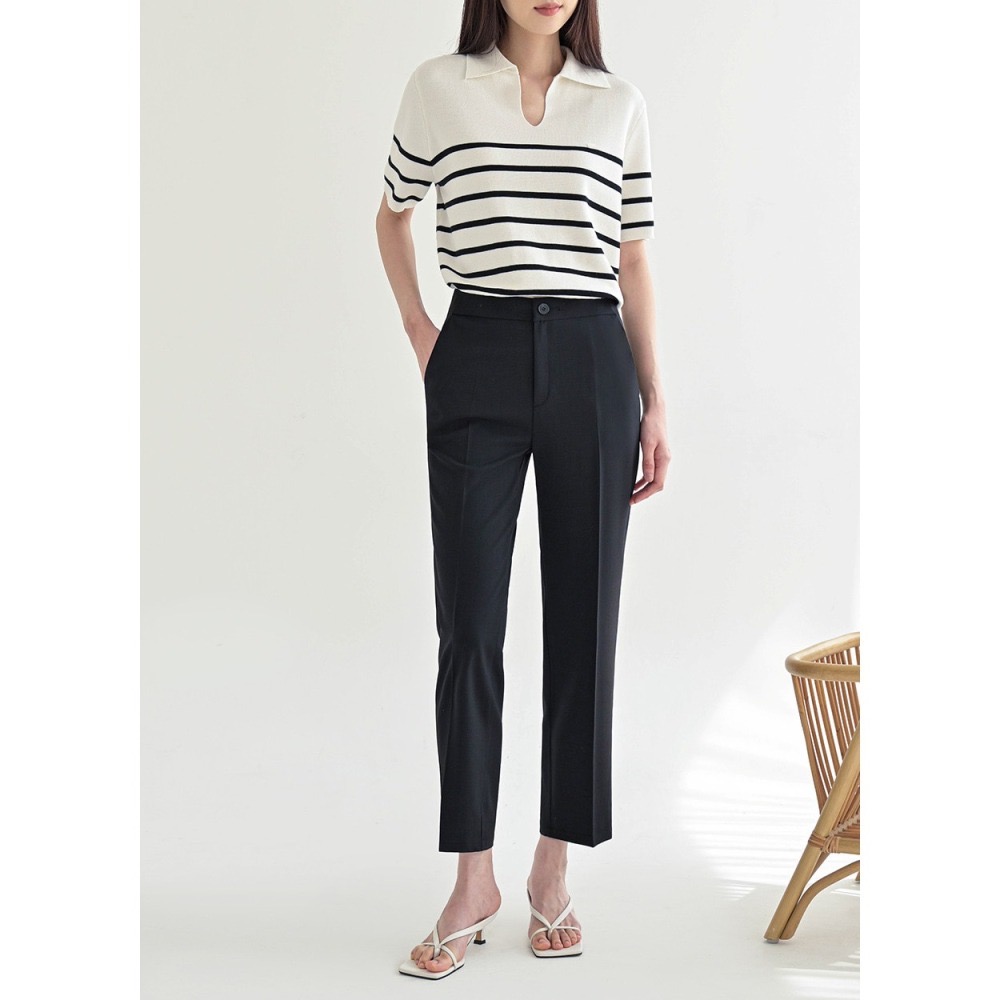 [現貨 24H] VENUSY｜正韓🇰🇷 - 韓國女裝｜涼感直筒九分西褲 小個子-細節圖8