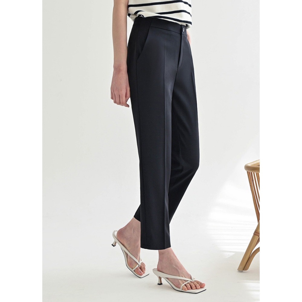 [現貨 24H] VENUSY｜正韓🇰🇷 - 韓國女裝｜涼感直筒九分西褲 小個子-細節圖9