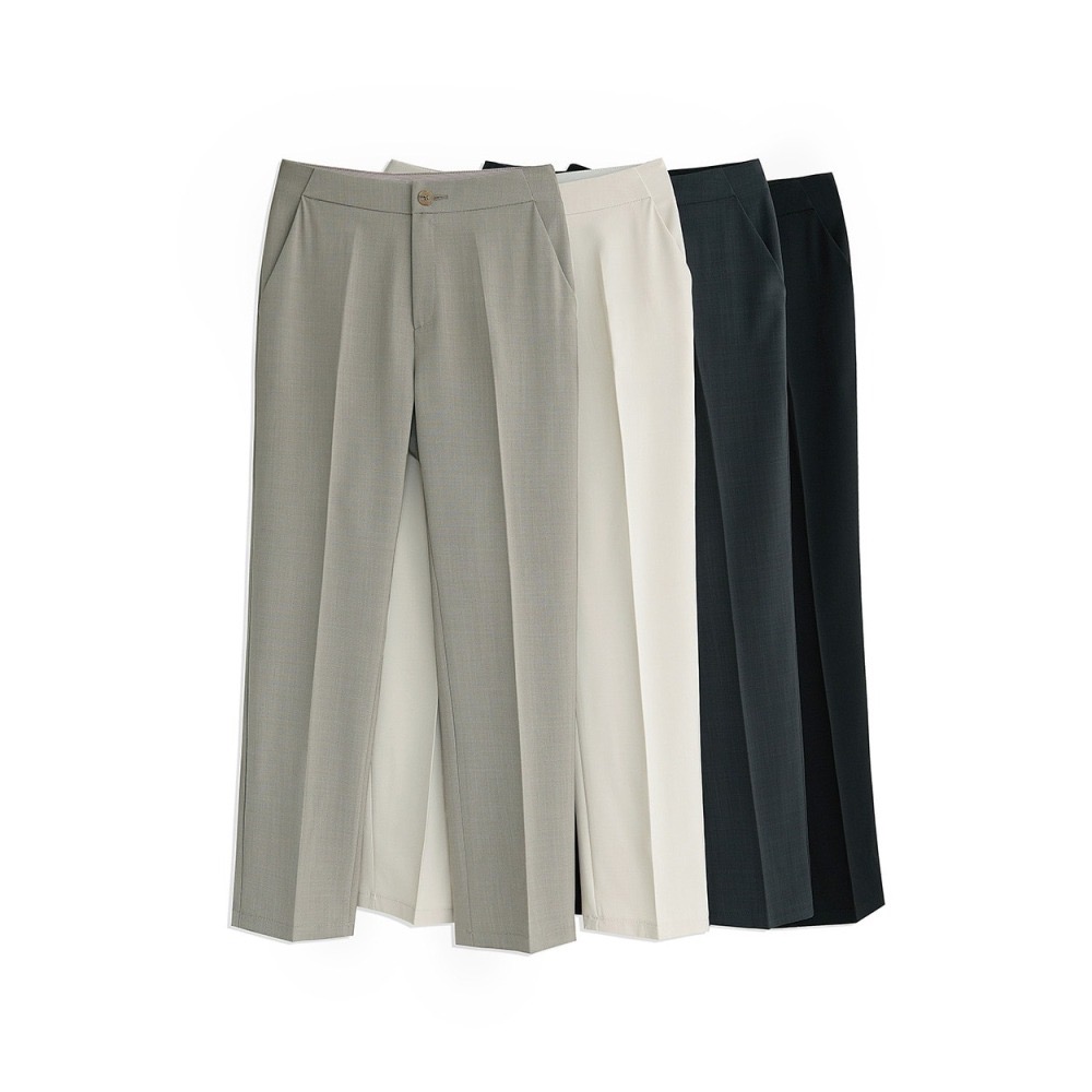 [現貨 24H] VENUSY｜正韓🇰🇷 - 韓國女裝｜涼感直筒九分西褲 小個子-細節圖11