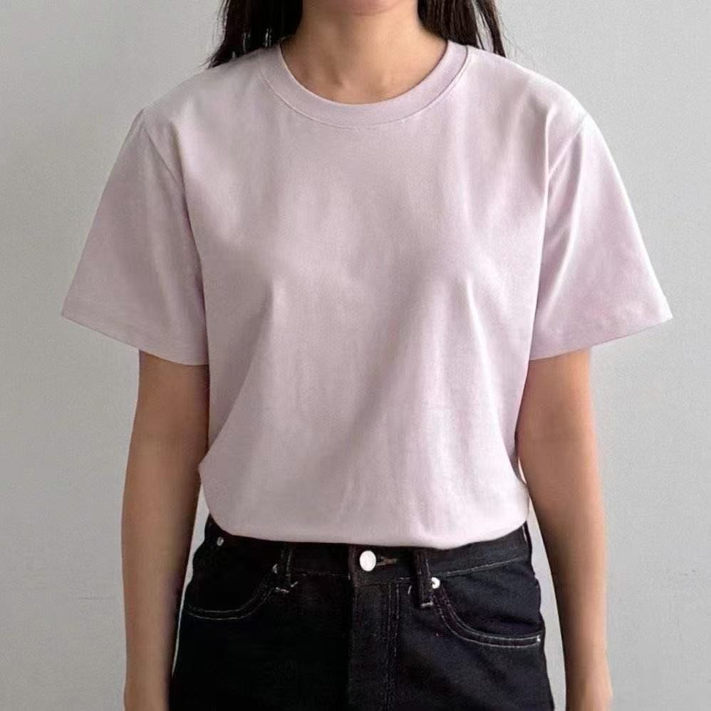 [現貨+預購] VENUSY｜正韓🇰🇷 - 𝟗𝟓%棉☀ 親膚不易皺✔ 韓國直送台灣｜基本款純色T恤 韓國T恤-細節圖6
