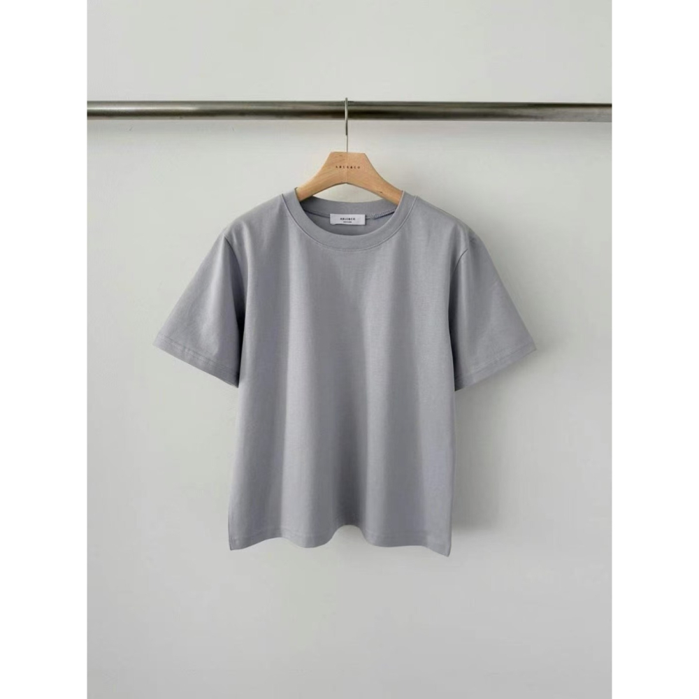 [現貨+預購] VENUSY｜正韓🇰🇷 - 𝟗𝟓%棉☀ 親膚不易皺✔ 韓國直送台灣｜基本款純色T恤 韓國T恤-細節圖9