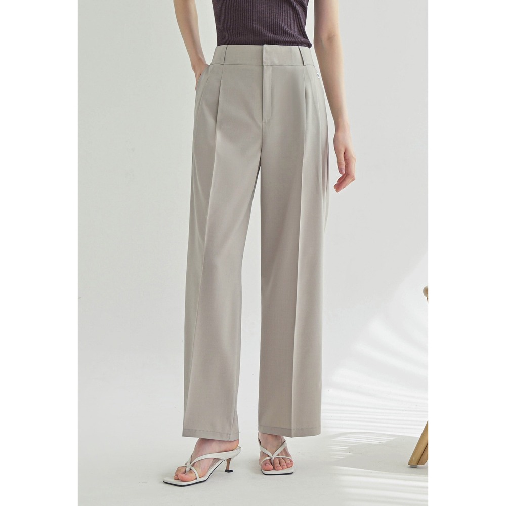 [現貨 24H] VENUSY｜正韓🇰🇷 - 韓國女裝｜雙扣寬鬆涼感西褲-細節圖2