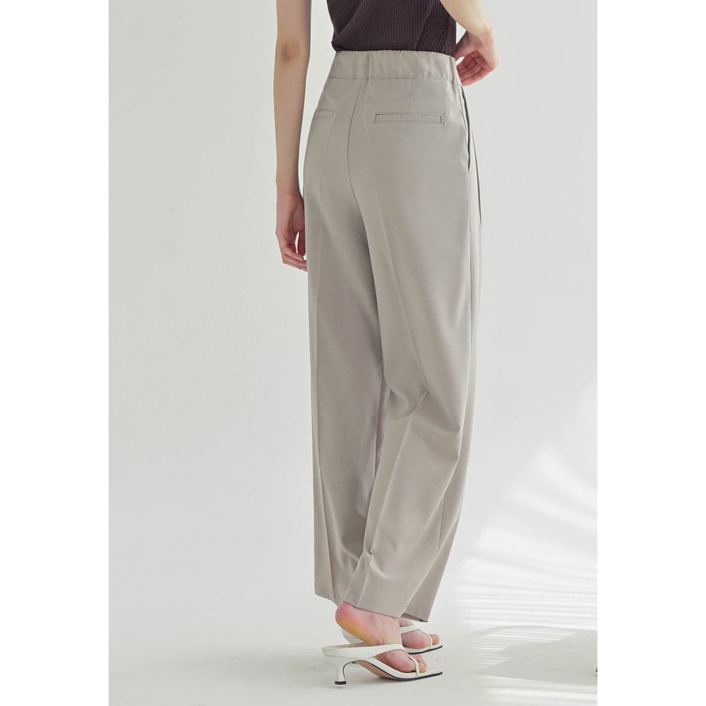 [現貨 24H] VENUSY｜正韓🇰🇷 - 韓國女裝｜雙扣寬鬆涼感西褲-細節圖3