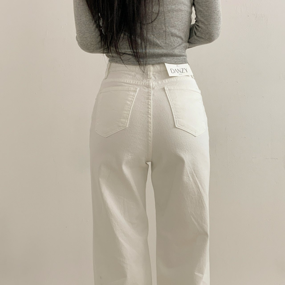 VENUSY｜正韓🇰🇷 - 𝟫𝟩%棉☀ 韓國女裝｜棉質高腰彈力腰帶微喇牛仔褲 韓國牛仔褲-細節圖9