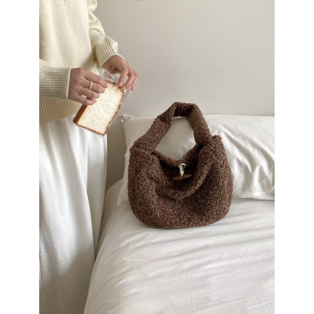 VENUSY｜正韓🇰🇷 - 秋冬新品☃ 韓國女裝｜絨毛單肩包 手提 側背-細節圖8