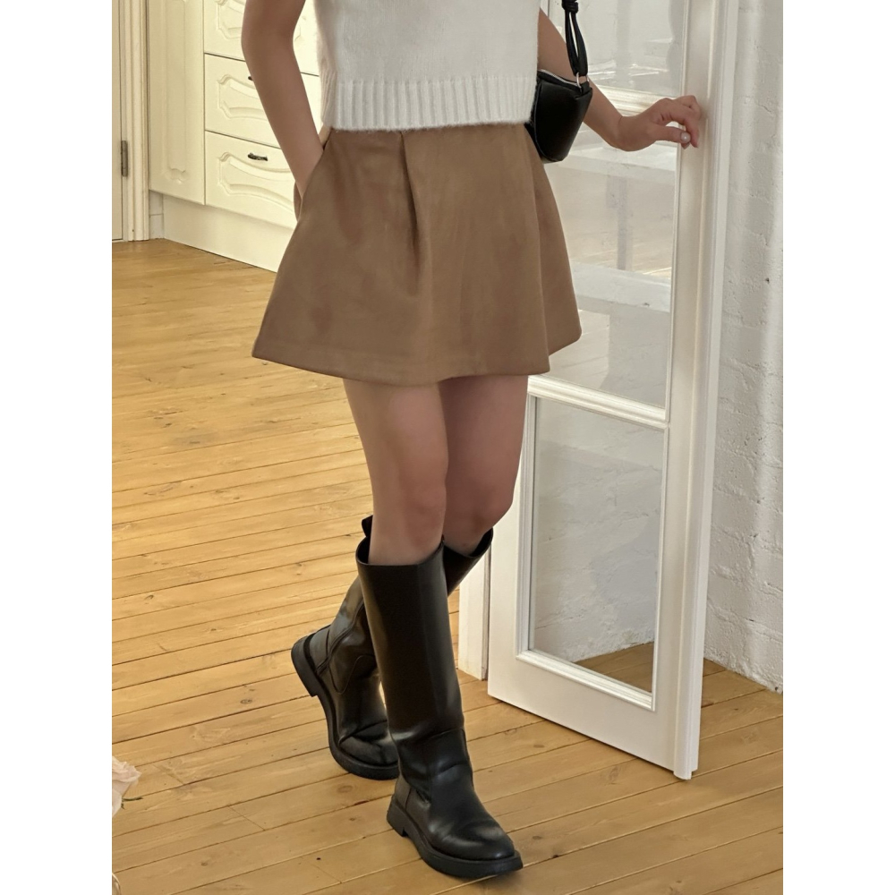 VENUSY｜正韓🇰🇷 - 韓國女裝｜麓皮針摺南瓜裙 短裙-細節圖7