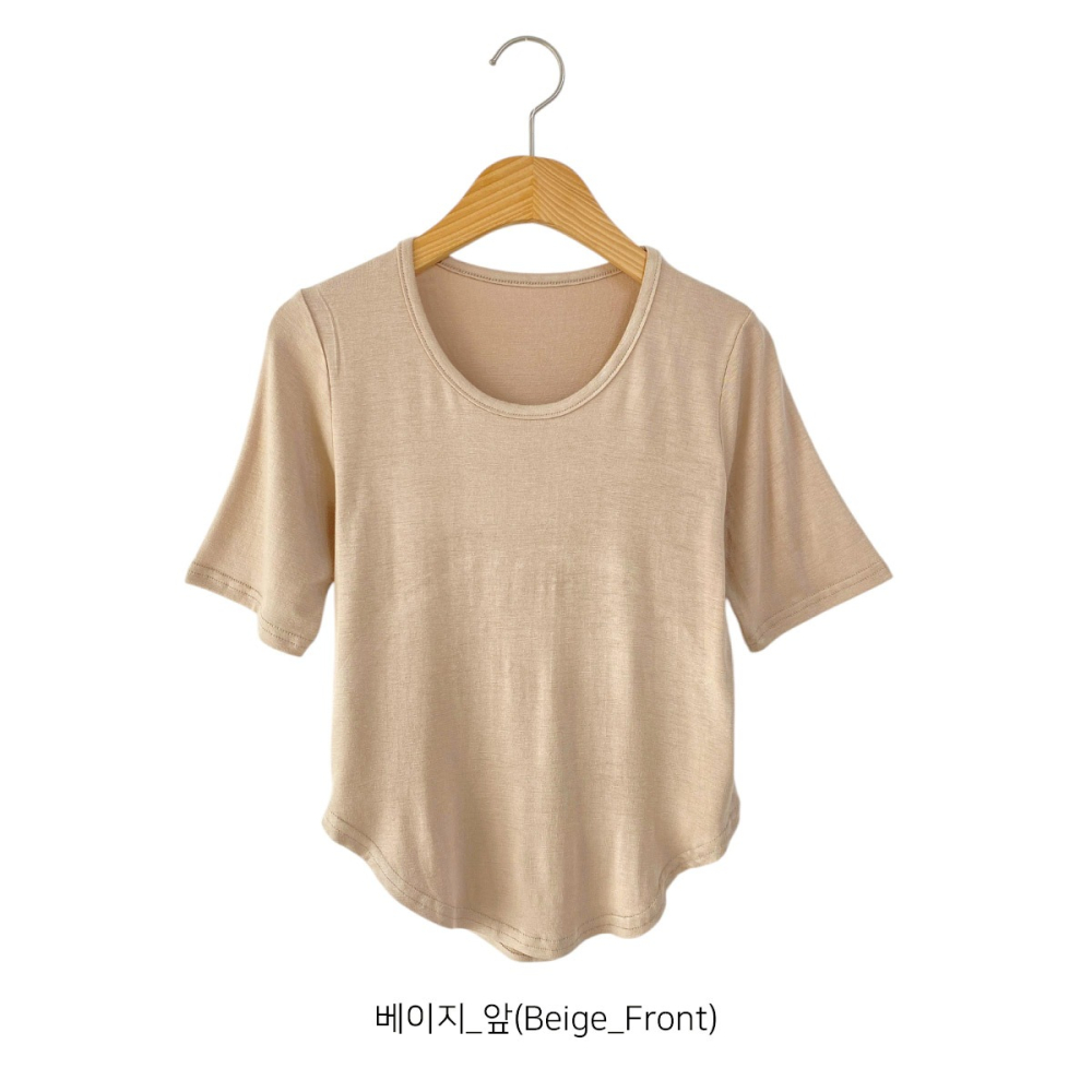 VENUSY｜正韓🇰🇷 - 𝟱色☻ 韓國女裝｜圓擺短版T恤 韓國T恤-細節圖9