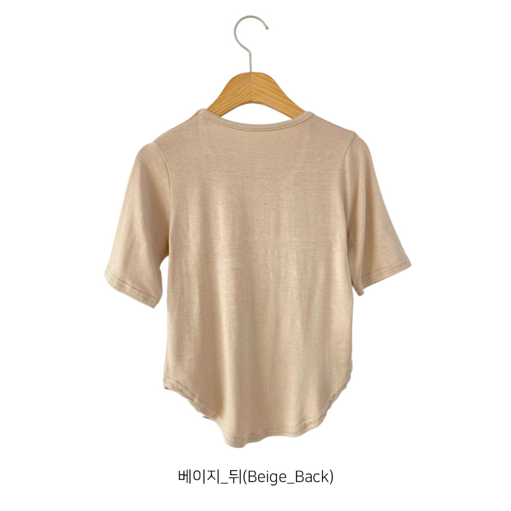 VENUSY｜正韓🇰🇷 - 𝟱色☻ 韓國女裝｜圓擺短版T恤 韓國T恤-細節圖10